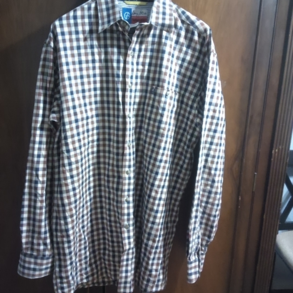 George Strait Cowboy Cut Men's Checkered Shirt Size XL